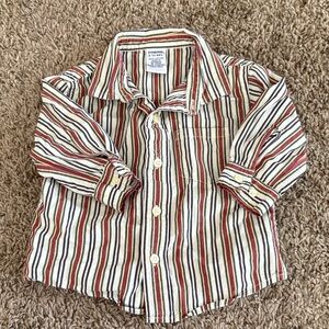 Gymboree Multicolor Striped Button Down Shirt